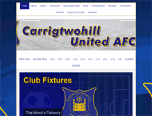 Tablet Screenshot of carrigtwohillunited.com